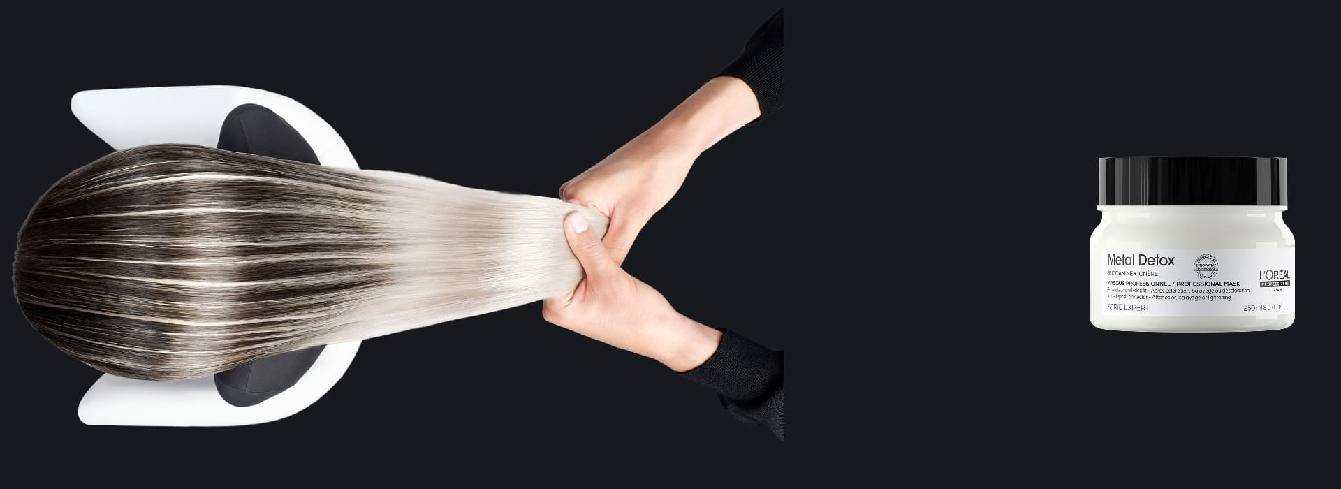 Metal Detox Mask λιγότερο σπάσιμο της τρίχας